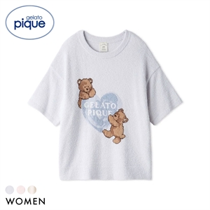 ジェラートピケ レディース 接触冷感 スムーズィー BEAR HEART ジャガードプルオーバー ジェラピケ パジャマ ルームウェア gelato pique