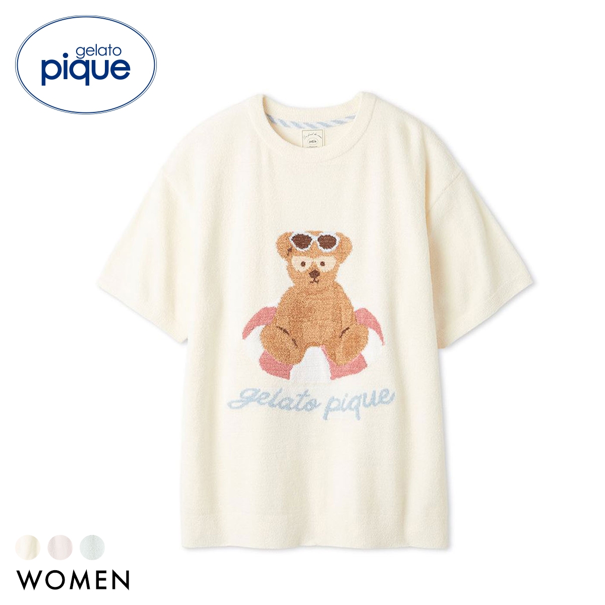 ジェラートピケ レディース サマーベアジャガードプルオーバー ジェラピケ パジャマ ルームウェア gelato pique