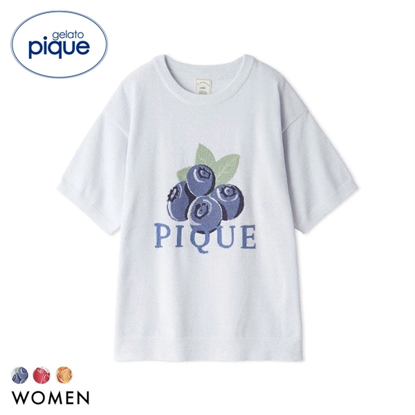 ジェラートピケ レディース スムーズィーフルーツジャガードプルオーバー ジェラピケ パジャマ ルームウェア gelato pique