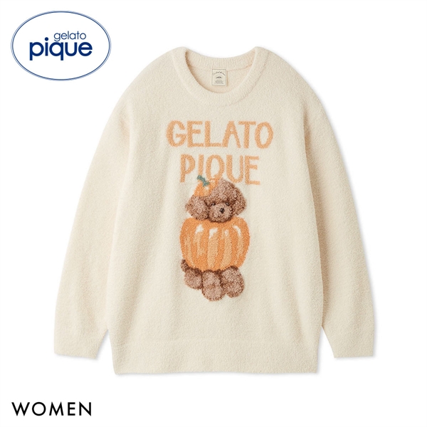 ジェラートピケ レディース HALLOWEEN ナイトパレードDOGSジャガードプルオーバー ジェラピケ パジャマ ルームウェア gelato pique ハロウィン