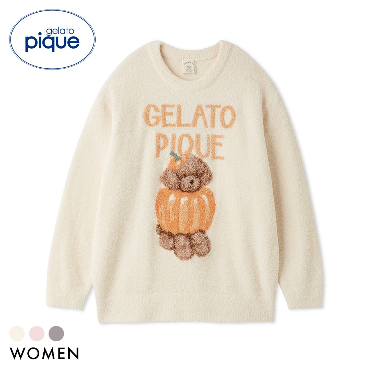 ジェラートピケ レディース HALLOWEEN ナイトパレードDOGSジャガードプルオーバー ジェラピケ パジャマ ルームウェア gelato pique ハロウィン