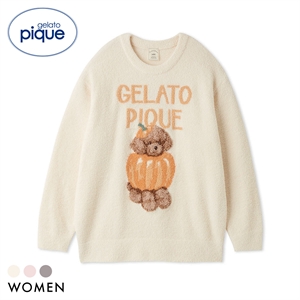 ジェラートピケ レディース HALLOWEEN ナイトパレードDOGSジャガードプルオーバー ジェラピケ パジャマ ルームウェア gelato pique ハロウィン