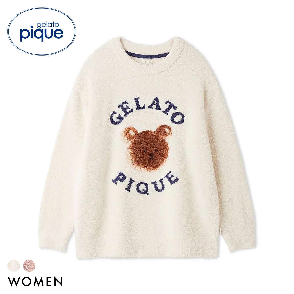 ジェラートピケ レディース ベビモコアニマルブレッドジャガードプルオーバー ジェラピケ パジャマ ルームウェア gelato pique