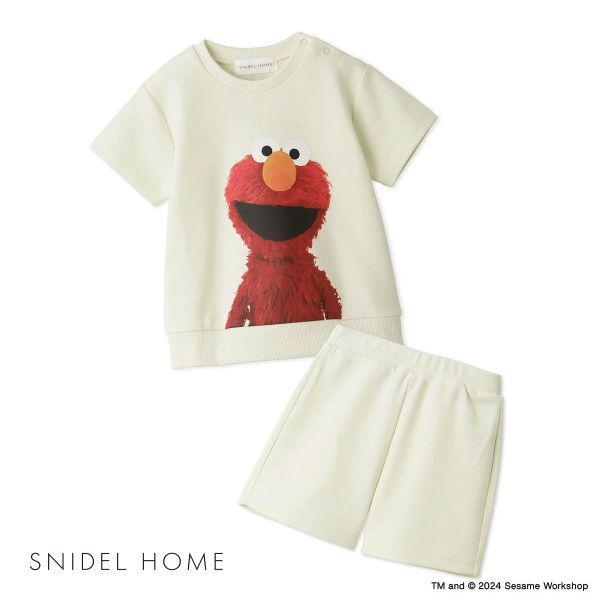 スナイデルホーム SNIDEL HOME 【SESAME STREET】【キッズ】スウェットセット パジャマ ルームウェア