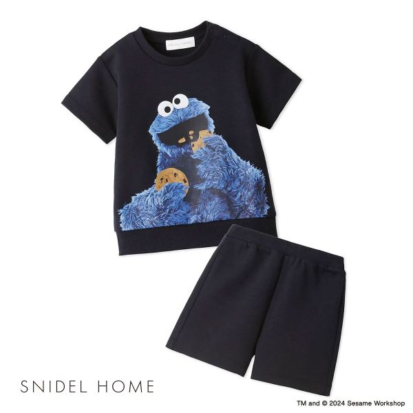 スナイデルホーム SNIDEL HOME 【SESAME STREET】【キッズ】スウェットセット パジャマ ルームウェア