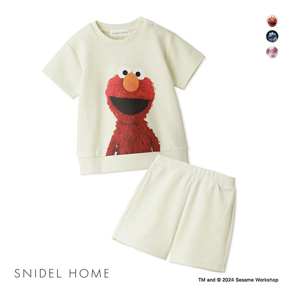 スナイデルホーム SNIDEL HOME 【SESAME STREET】【キッズ】スウェットセット パジャマ ルームウェア