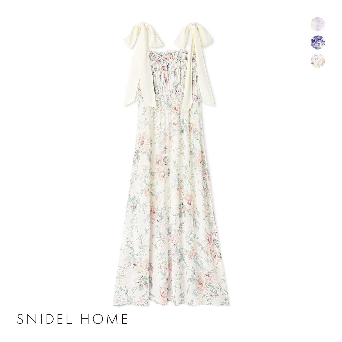 スナイデルホーム snidelhome ハート ドット ルームウェア ワンピース ONLINE限定】カップインフラワーカットワンピース（ルームウェア