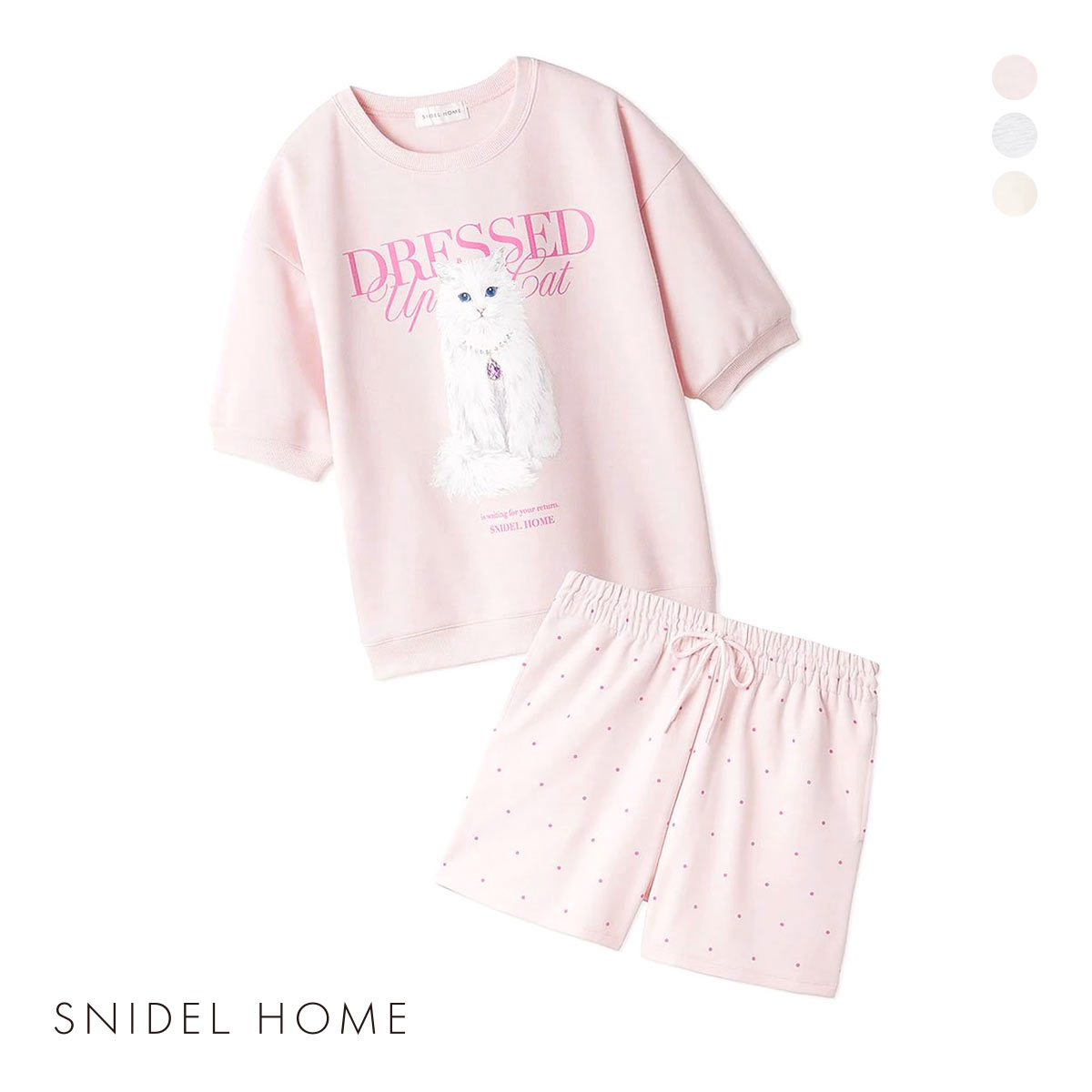 SNIDEL HOME CATスウェットセットアップ セール】CATスウェットセットアップ（ルームウェア/パジャマ