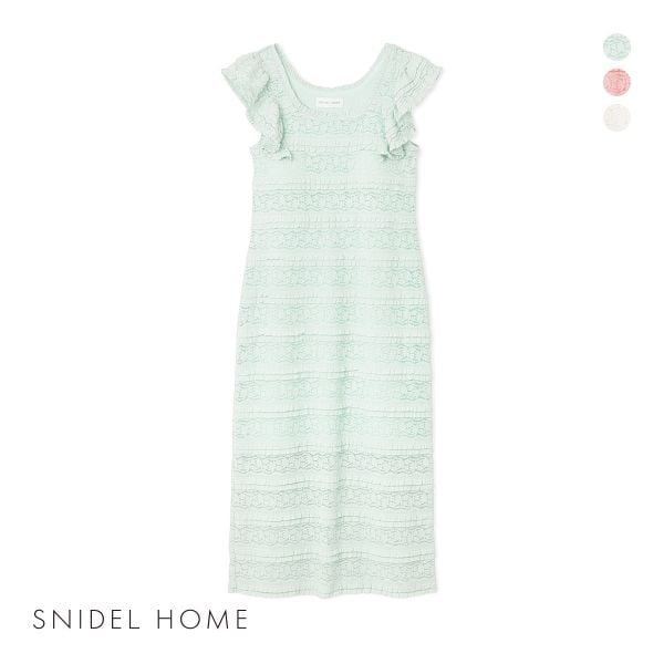 スナイデルホーム カットレースワンピース パジャマ ルームウェア SNIDEL HOME