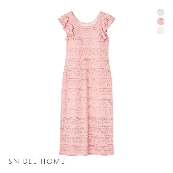 スナイデルホーム カットレースワンピース パジャマ ルームウェア SNIDEL HOME
