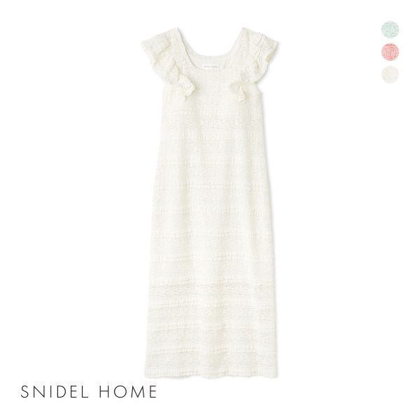 スナイデルホーム カットレースワンピース パジャマ ルームウェア SNIDEL HOME