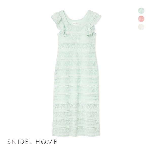 スナイデルホーム カットレースワンピース パジャマ ルームウェア SNIDEL HOME