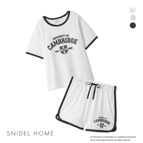 スナイデルホーム University of Cambridge パイルカット セットアップ パジャマ ルームウェア SNIDEL HOME ケンブリッジ大学