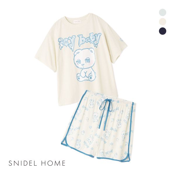 スナイデルホーム icy baby 接触冷感 Tシャツセットアップ パジャマ ルームウェア SNIDEL HOME
