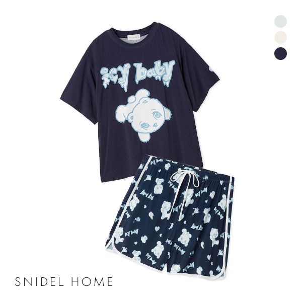 スナイデルホーム icy baby 接触冷感 Tシャツセットアップ パジャマ ルームウェア SNIDEL HOME