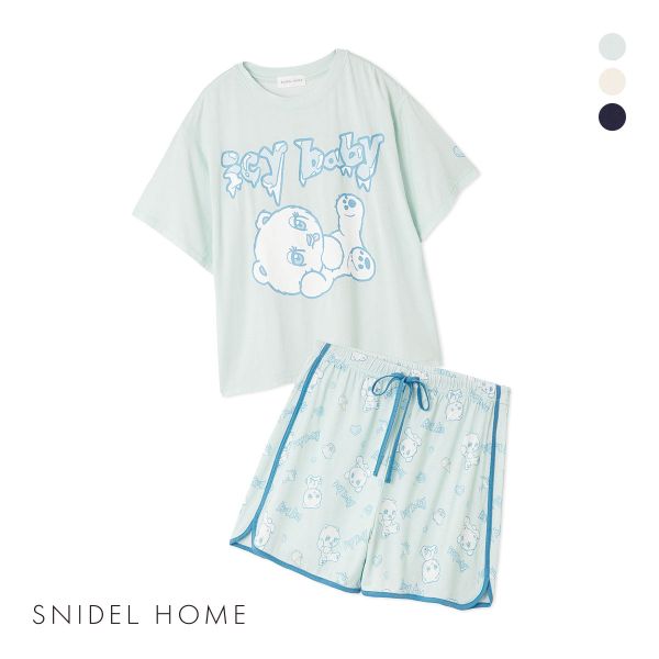 スナイデルホーム icy baby 接触冷感 Tシャツセットアップ パジャマ ルームウェア SNIDEL HOME