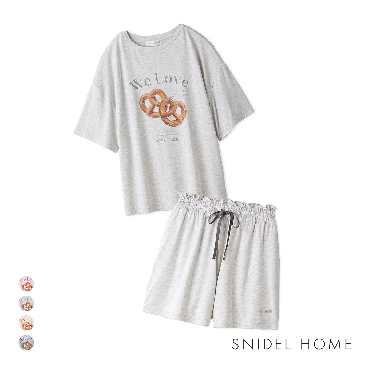 スナイデルホーム 接触冷感 オーバーサイズカットセットアップ SNIDEL HOME(GY-グレー-Free)