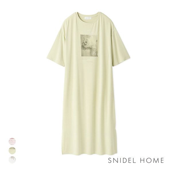 スナイデルホーム CAT 接触冷感　Tシャツワンピース SNIDEL HOME