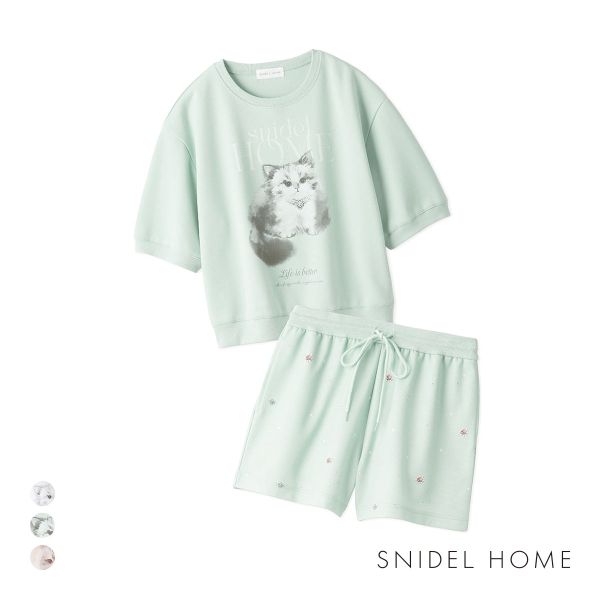 スナイデルホーム CATスウェットセットアップ SNIDEL HOME
