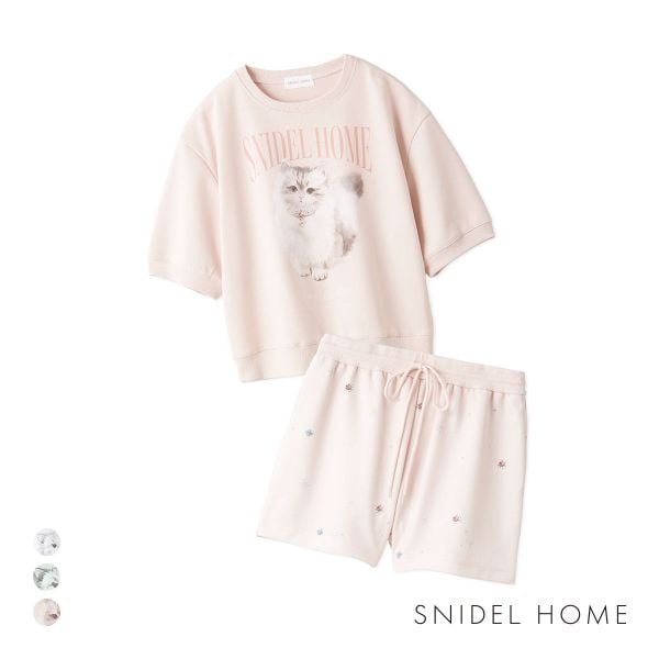 スナイデルホーム CATスウェットセットアップ SNIDEL HOME