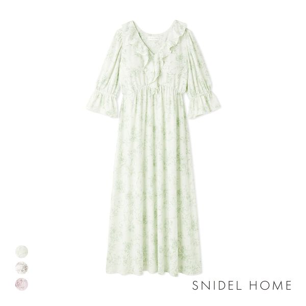 スナイデルホーム 接触冷感 カットカシュクールワンピース カップ付き SNIDEL HOME