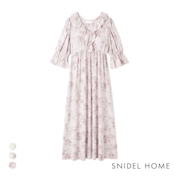 スナイデルホーム 接触冷感 カットカシュクールワンピース カップ付き SNIDEL HOME