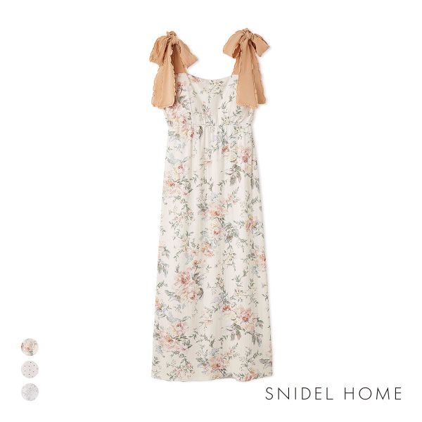 スナイデルホーム ショルダーリボンカットワンピース カップ付き SNIDEL HOME