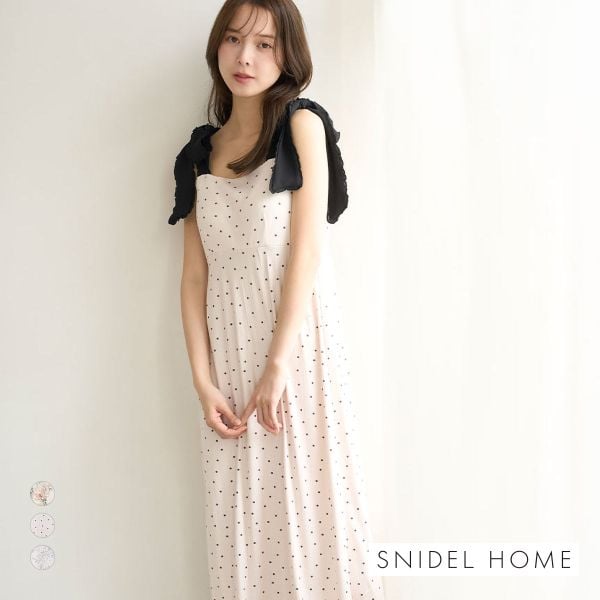 スナイデルホーム ショルダーリボンカットワンピース カップ付き SNIDEL HOME