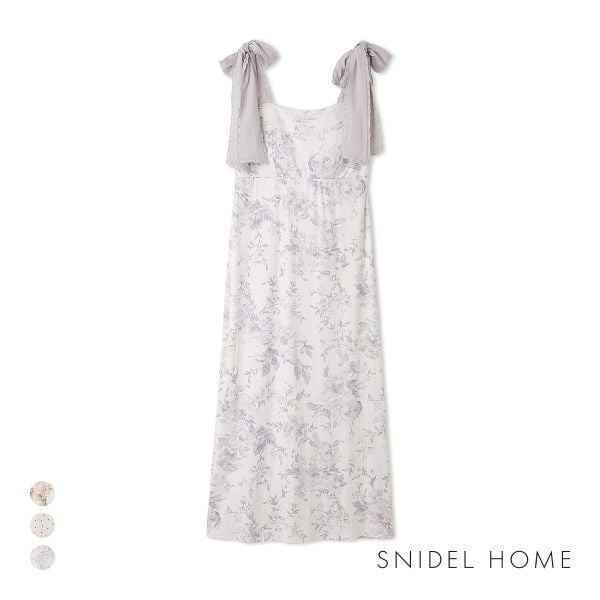 スナイデルホーム ショルダーリボンカットワンピース カップ付き SNIDEL HOME