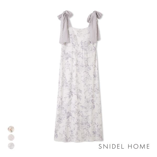スナイデルホーム ショルダーリボンカットワンピース カップ付き SNIDEL HOME