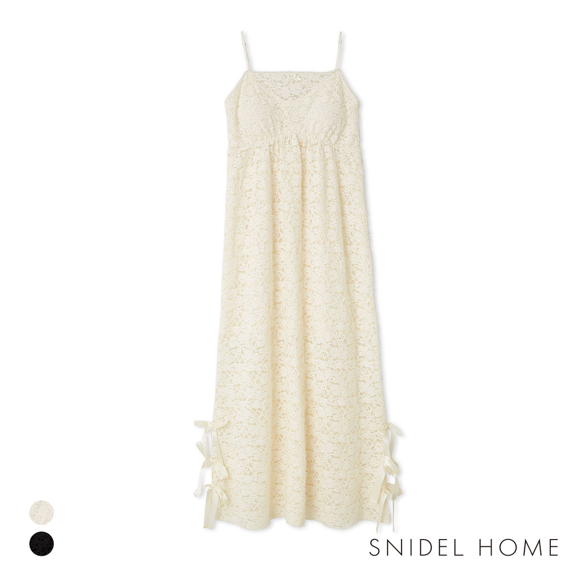 スナイデルホーム Halloween レースリボンキャミワンピース SNIDEL HOME(IV-アイボリー-Free)