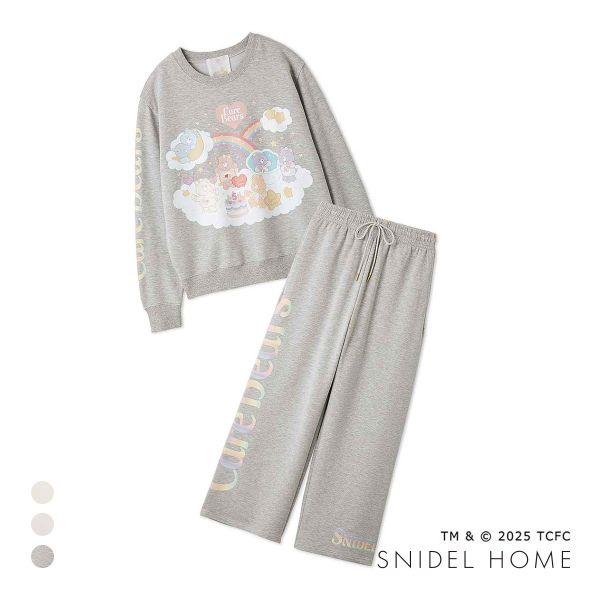 スナイデルホーム Care Bears(TM) スウェットセットアップ ケアベア SNIDEL HOME