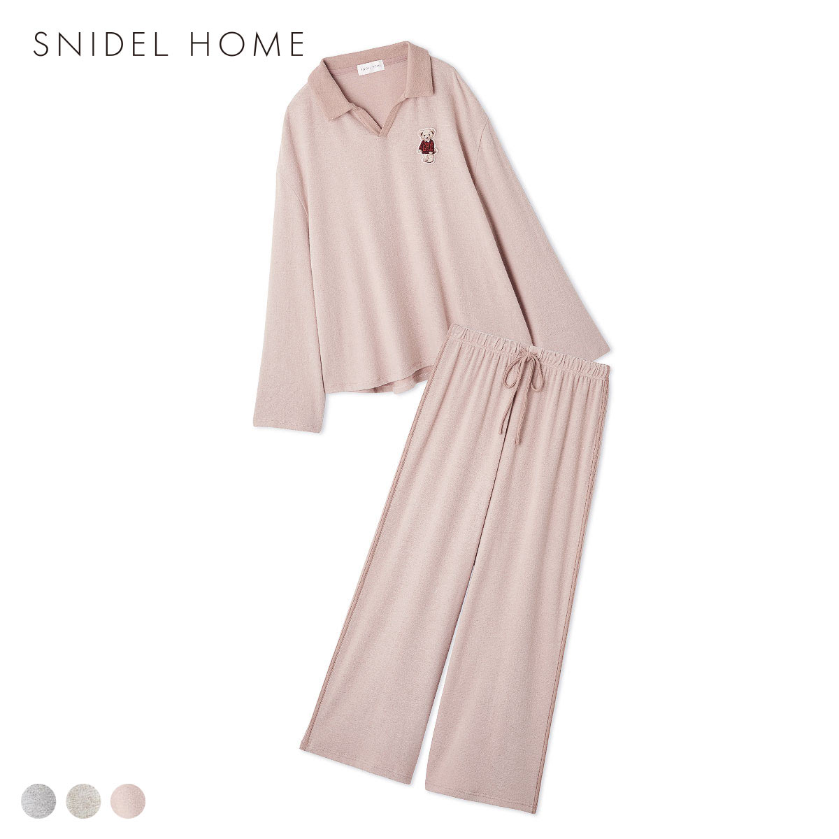 スナイデルホーム Bearポロセットアップ SNIDEL HOME(PI-ピンク-Free)