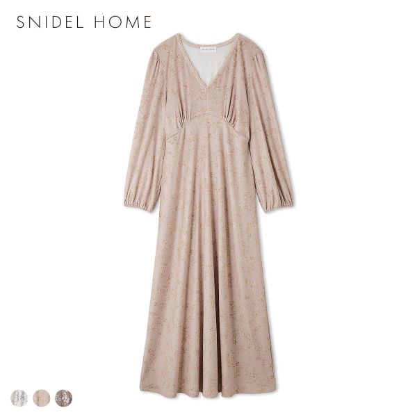 スナイデルホーム シルキーフリースワンピース パジャマ ルームウェア SNIDEL HOME