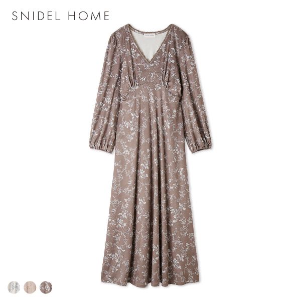 スナイデルホーム シルキーフリースワンピース パジャマ ルームウェア SNIDEL HOME