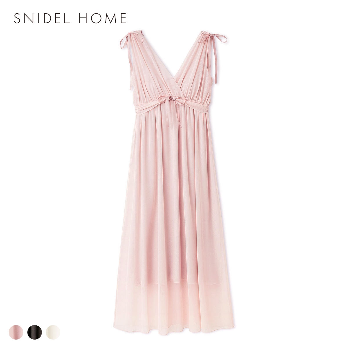スナイデルホーム ナイトブラ付きチュールカットソーワンピース カップイン カップ付き パジャマ ルームウェア SNIDEL HOME(PI-ピンク-Free)