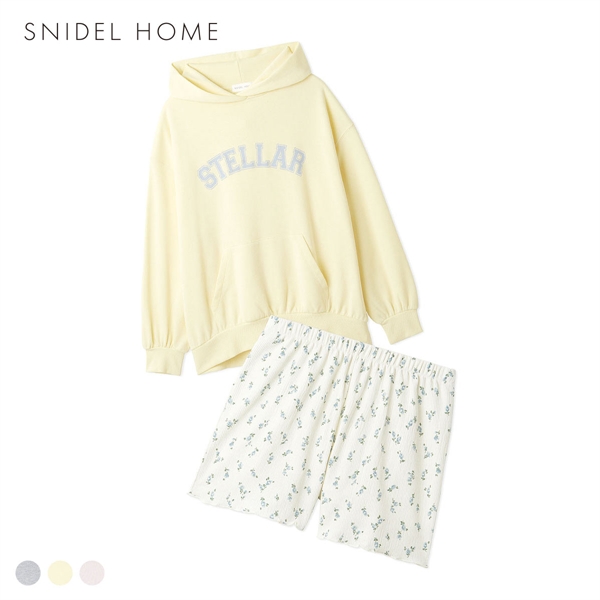 スナイデルホーム スウェット×ショートパンツセット パジャマ ルームウェア 上下セット セットアップ SNIDEL HOME