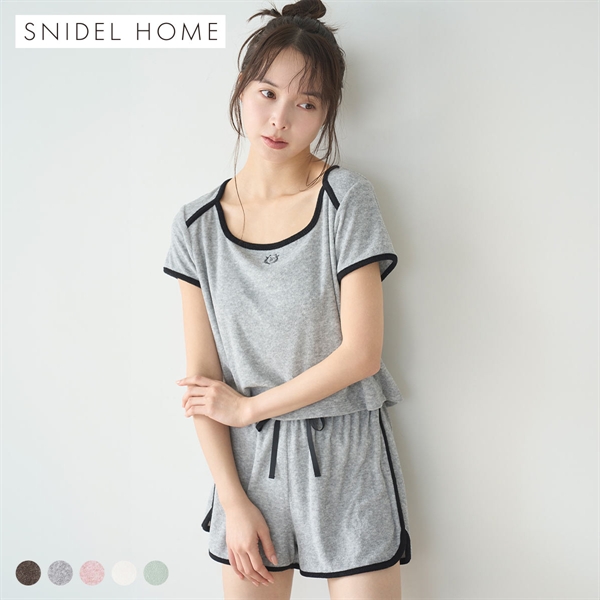 スナイデルホーム sorbet light 接触冷感 パイルセットアップ 上下セット パジャマ ルームウェア SNIDEL HOME