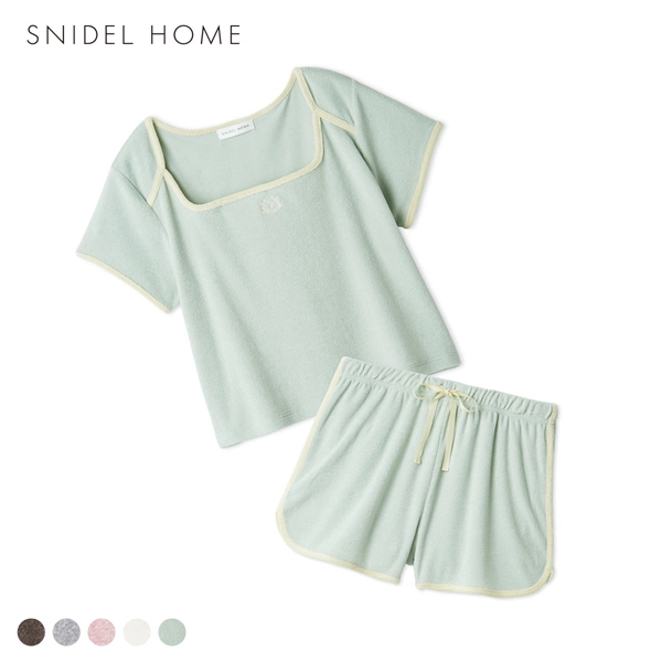 スナイデルホーム sorbet light 接触冷感 パイルセットアップ 上下セット パジャマ ルームウェア SNIDEL HOME