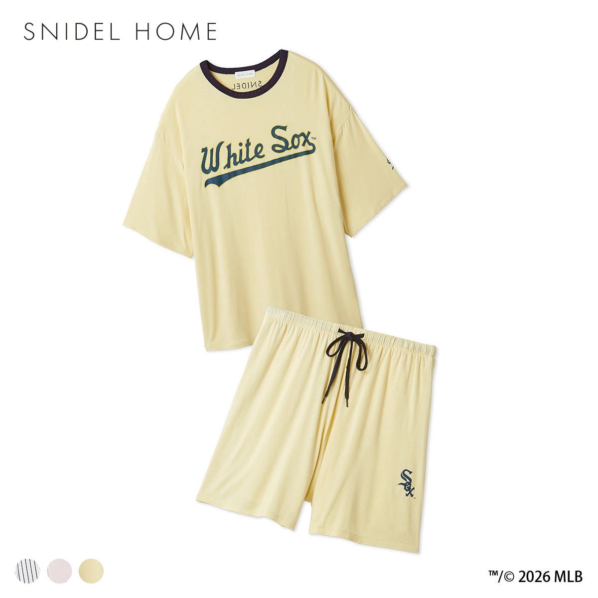スナイデルホーム MLB Tシャツセットアップ パジャマ ルームウェア SNIDEL HOME(YE-イエロー-Free)