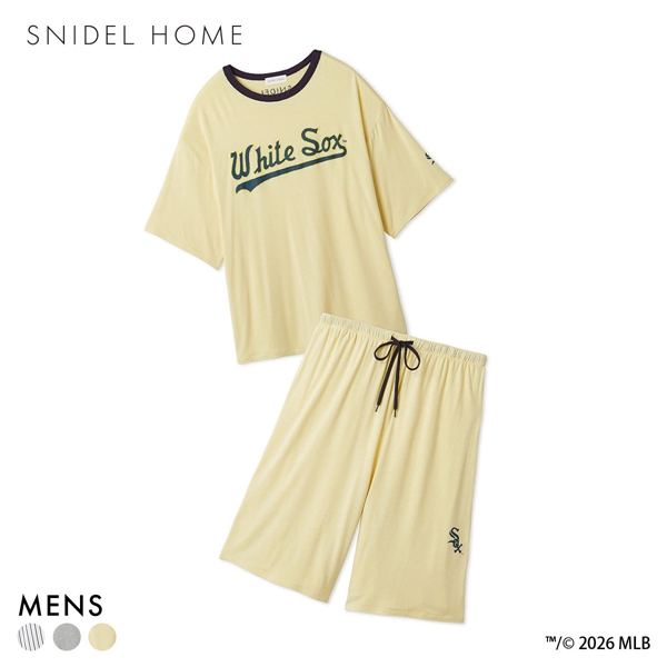 スナイデルホーム MLB メンズ Tシャツセットアップ パジャマ ルームウェア SNIDEL HOME