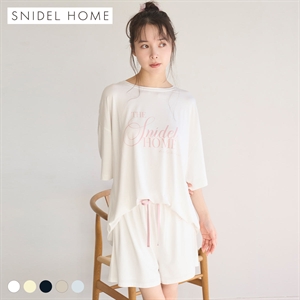 スナイデルホーム 接触冷感 ロゴTシャツセットアップ 上下セット パジャマ ルームウェア SNIDEL HOME