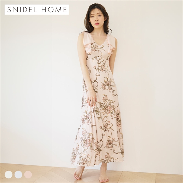 スナイデルホーム モダールテレコスカーフワンピース パジャマ ルームウェア SNIDEL HOME