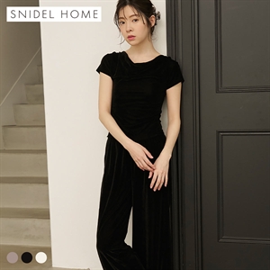 スナイデルホーム シアーベロアセットアップ 上下セット パジャマ ルームウェア SNIDEL HOME