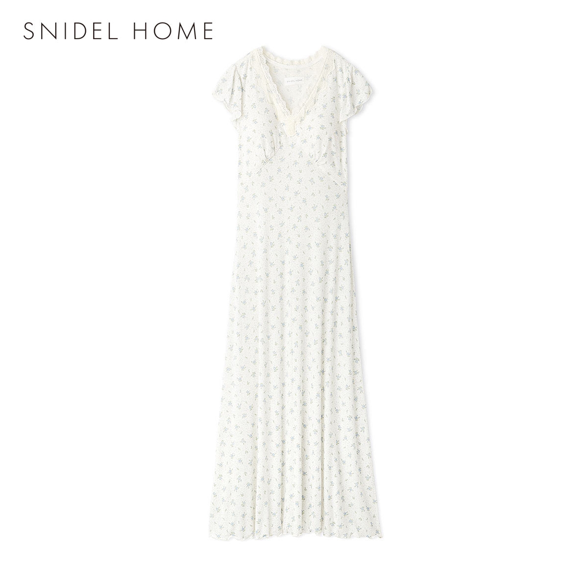 スナイデルホーム プリントカップインカットワンピース パッド付き カップイン パジャマ ルームウェア SNIDEL HOME(IV-アイボリー-Free)