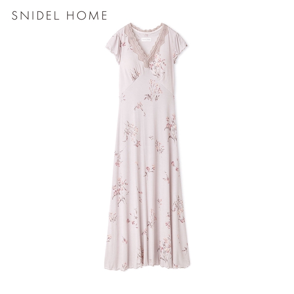 スナイデルホーム プリントカップインカットワンピース パッド付き カップイン パジャマ ルームウェア SNIDEL HOME