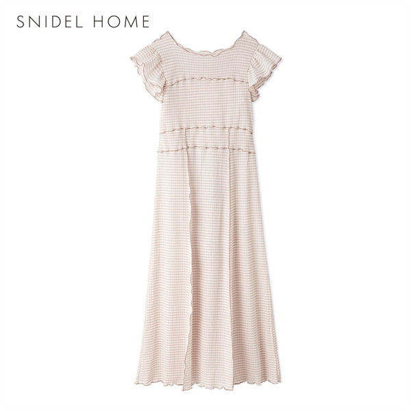 スナイデルホーム ギンガムメローワンピース パジャマ ルームウェア SNIDEL HOME