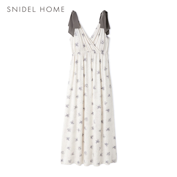 スナイデルホーム Moilis 肩リボンワンピース カップイン カップ付き パッド付き パジャマ ルームウェア SNIDEL HOME