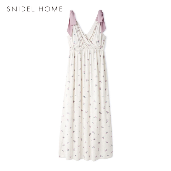 スナイデルホーム Moilis 肩リボンワンピース カップイン カップ付き パッド付き パジャマ ルームウェア SNIDEL HOME