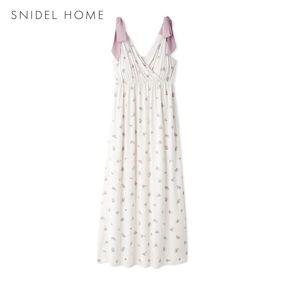 スナイデルホーム Moilis 肩リボンワンピース カップイン カップ付き パッド付き パジャマ ルームウェア SNIDEL HOME(PI-ピンク-Free)